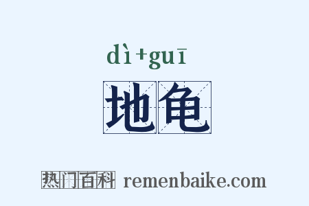 地龟是什么意思的图片